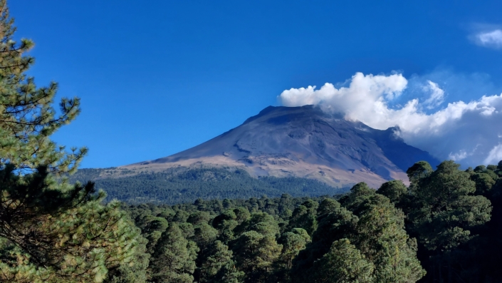 Blick auf den Vulkan