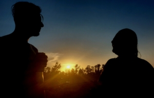 Abendstimmung: Fabian und Ana