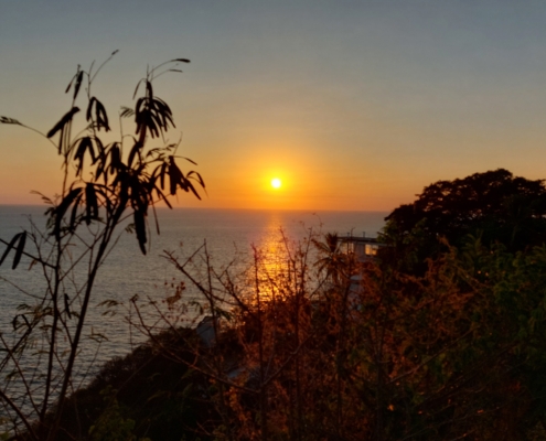 Sonnenuntergang in Las Playas, Acapulco