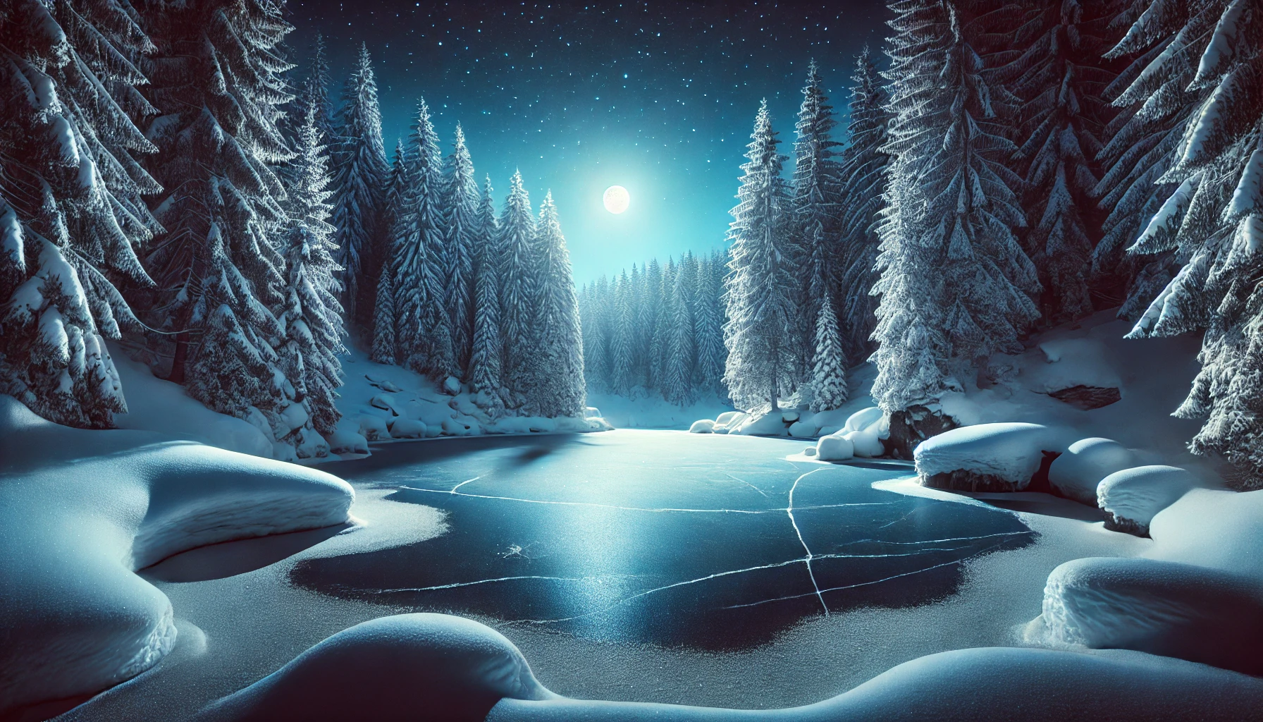 Banner Zugefrorener See