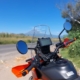 Die KTM vor der Paso de Cortés